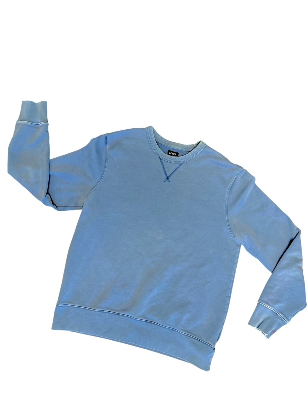 J. Crew Light Blue Men's Crewneck Sweater Sweatshirt Pullover Mens L